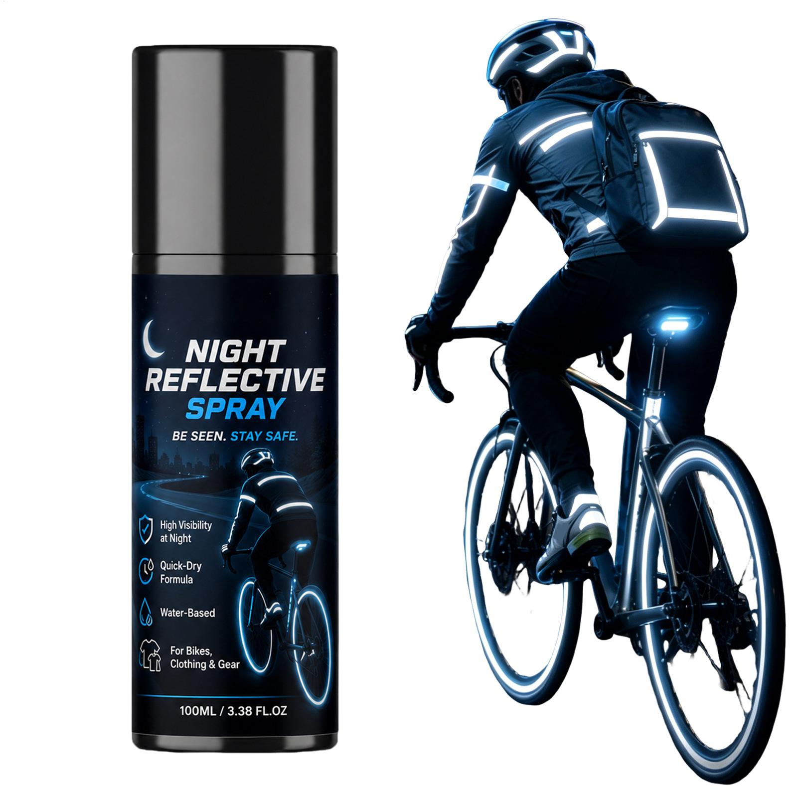 Running Visibility Gear - 100ml 야간 반사 스프레이, 조깅, 자전거