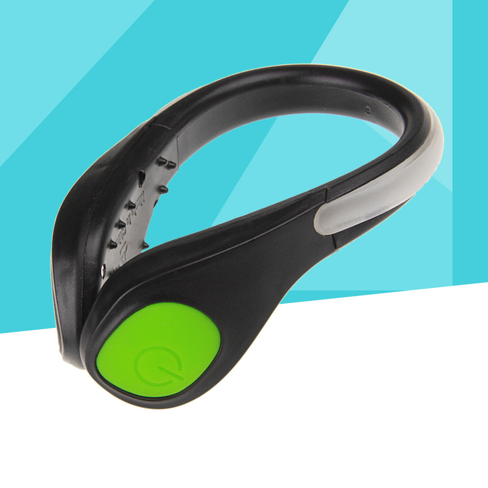 Running Visibility Gear - LED 신발 클립 1개, 녹색 빛,