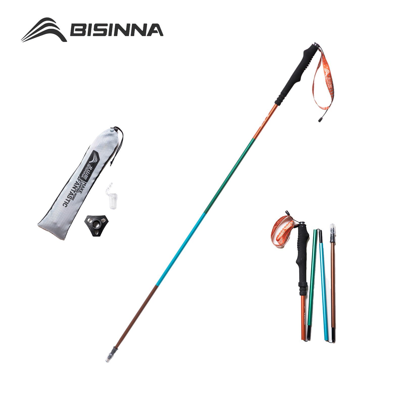 Trekking Pole Carbon - BISINNA 2pcs 트레킹 폴 초경량 알루미늄