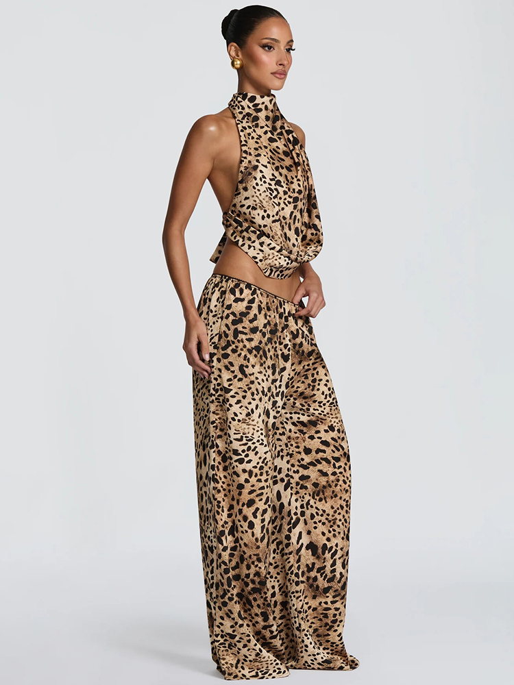 Ankle Brace - Sisterlinda Leopard Print 2 Piece Set
