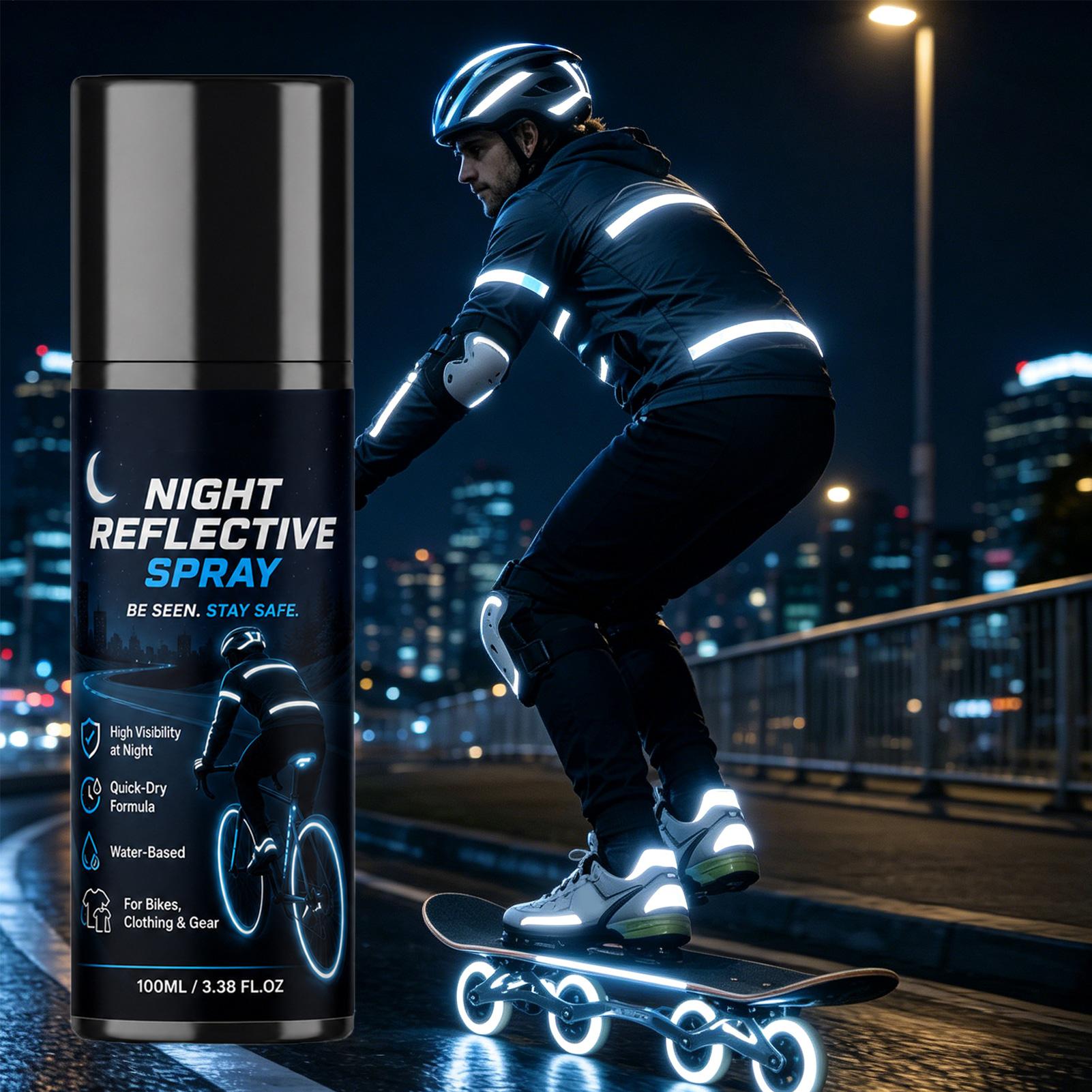 100ml 야간 반사 스프레이, 조깅, 자전거 타기,  - Running Visibility Gear 리뷰 및 가격