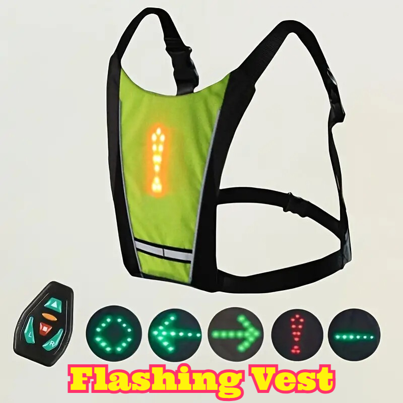 LED 리모컨 안전 조끼 방향지시등 고가시성 경고 장비 - Running Visibility Gear 리뷰 및 가격