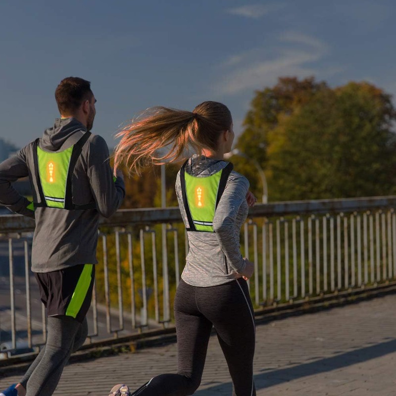 LED 리모컨 안전 조끼 방향지시등 고가시성 경고 장비 - Running Visibility Gear 리뷰 및 가격
