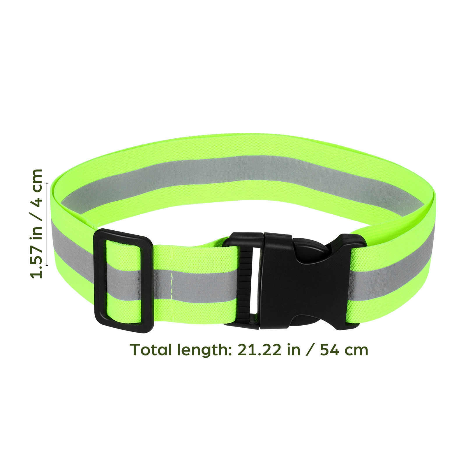 형광 녹색 반사 밴드, 신축성 있는 소재, 조절 가능, - Running Visibility Gear 리뷰 및 가격