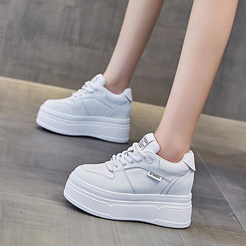 9CM 정품 가죽 새로운 브랜드 디자이너 여름 가을 플 - Running Shoes Women 리뷰 및 가격