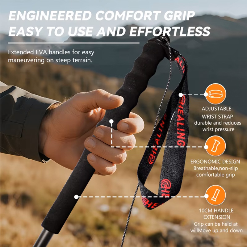 OKHEALING 110g 초경량 5단 접이식 카본 파 - Trekking Pole Carbon 리뷰 및 가격