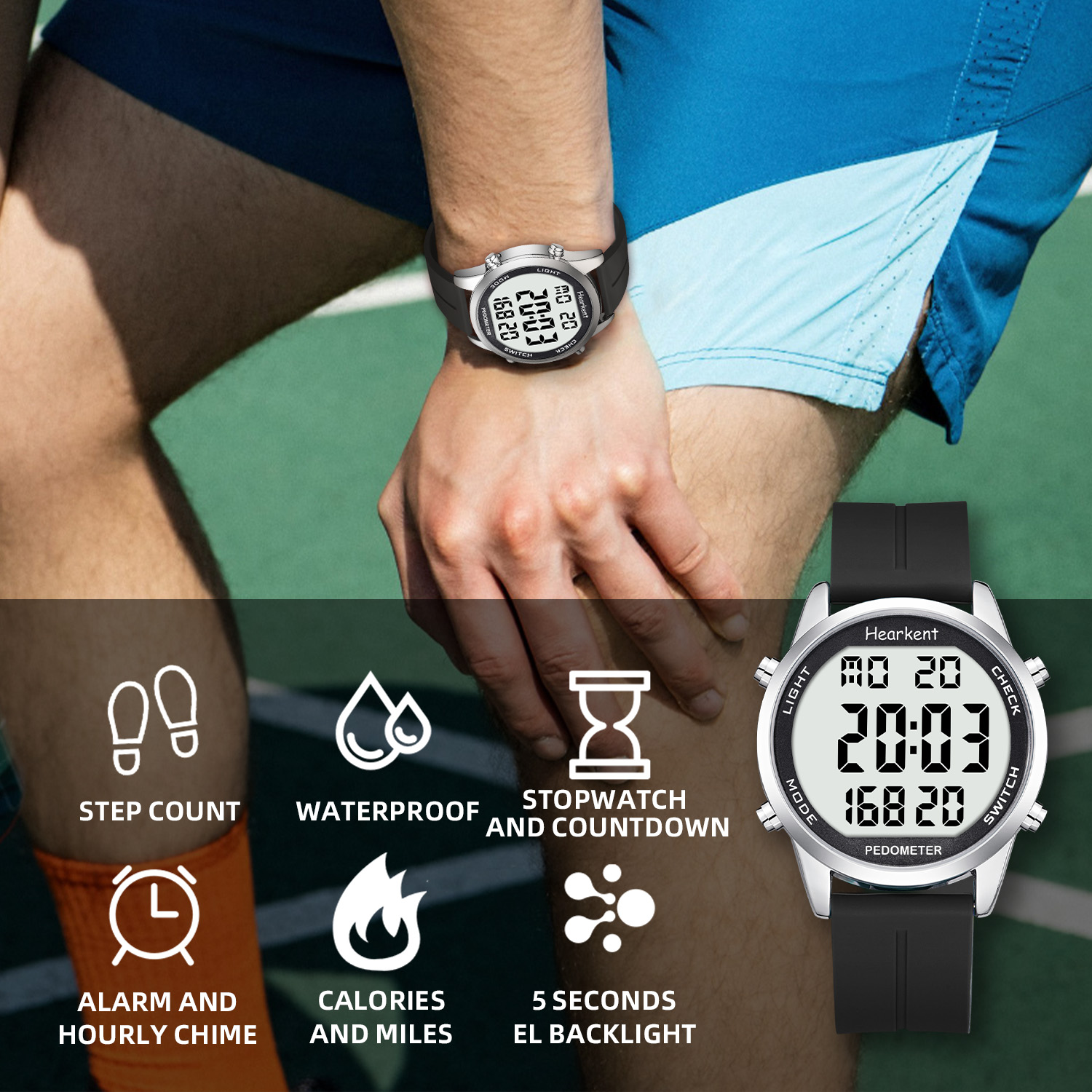 Hearkent 보수계 시계 남성/여성 야외 스포츠 시 - Running Watch 리뷰 및 가격