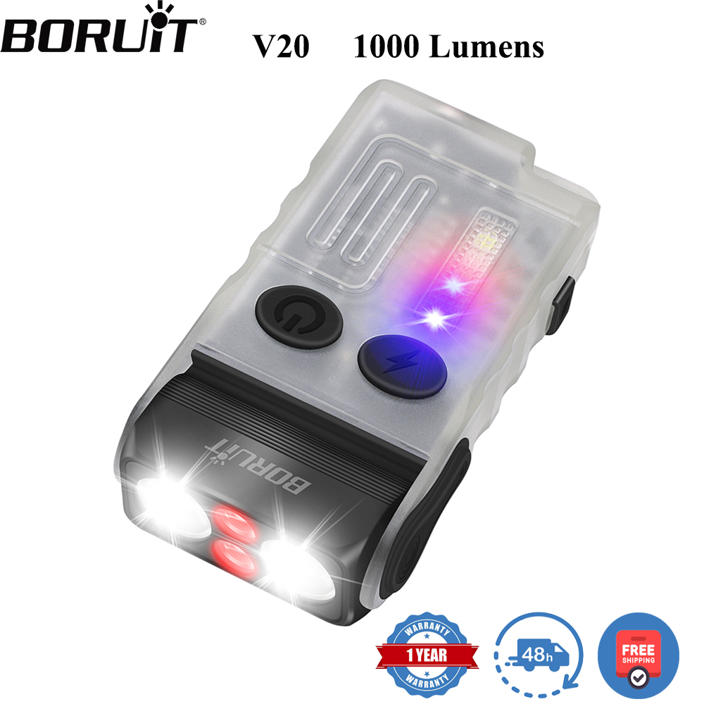 BORUiT V20 형광 버저 EDC LED 키체인 손 - Running Headlamp 리뷰 및 가격