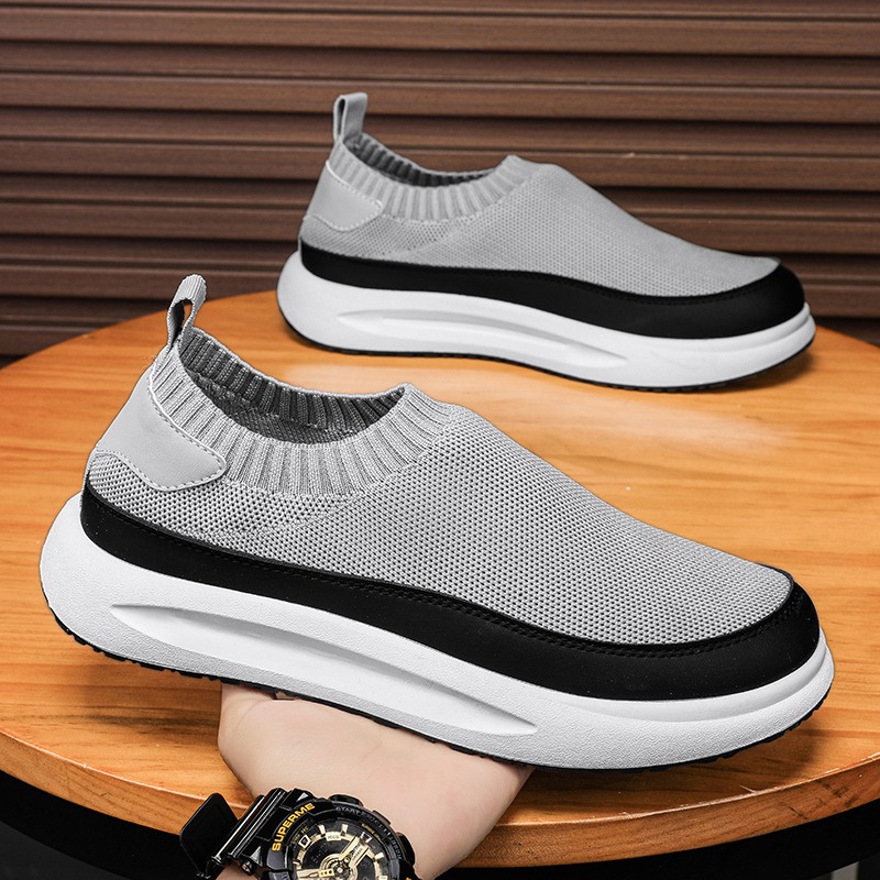 2025 신상 남성 신발 통기성 메쉬 캔버스화 패션 탄 - Running Shoes Men 리뷰 및 가격