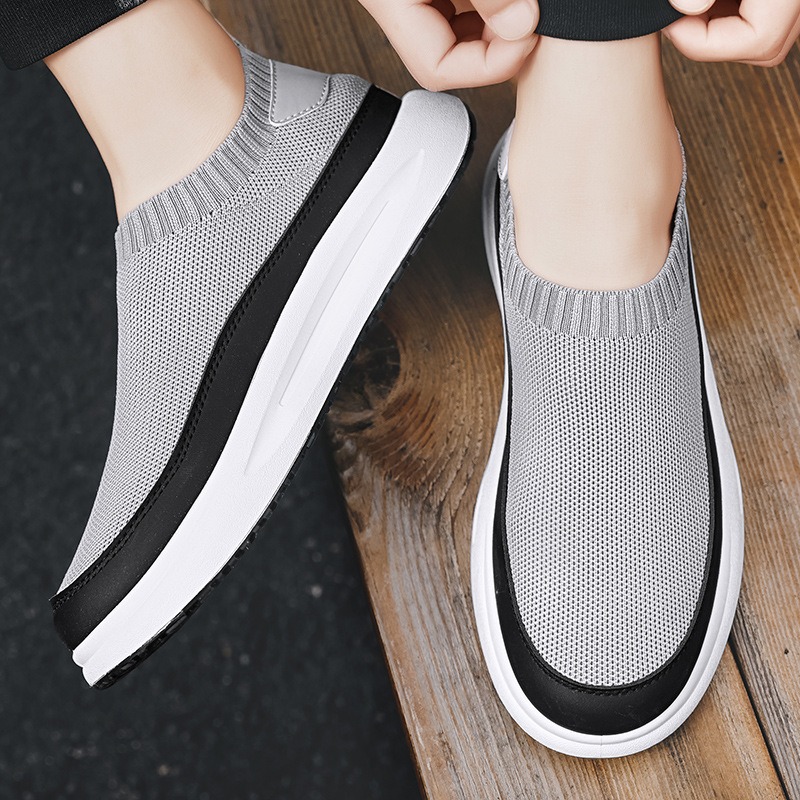 2025 신상 남성 신발 통기성 메쉬 캔버스화 패션 탄 - Running Shoes Men 리뷰 및 가격