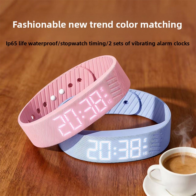 LED 디지털 알람 시계 시계, 조절 가능한 실리콘 스 - Running Watch 리뷰 및 가격