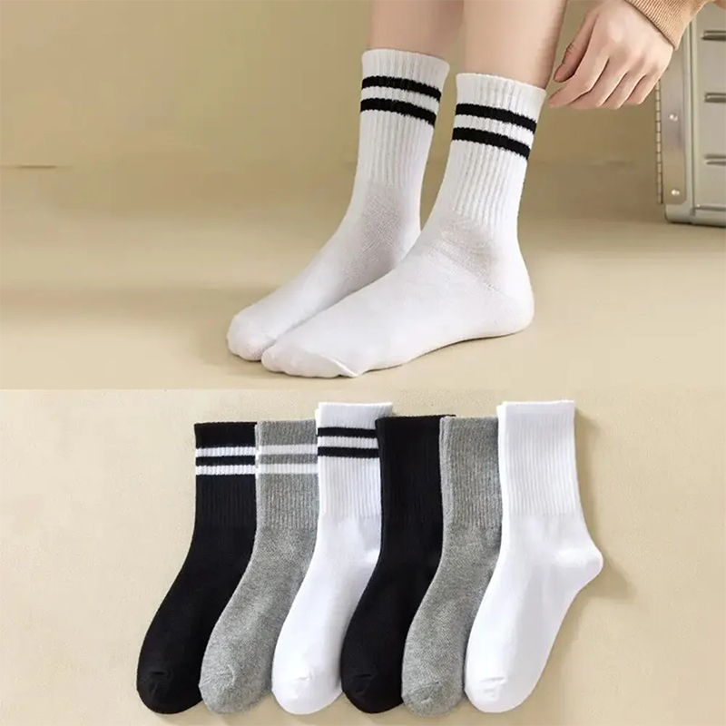3/6 쌍 여성 스포츠 솔리드 양말 부드럽고 편안한 통 - Sports Socks 리뷰 및 가격